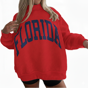 Premium Ladies Crew <b>Neck</b> Long Sleeve Breathable Sweatshirt Soft Cotton Blend Loose Fit Winter Fashion Pullover <b>Top</b> Custom Logo - Product Image 1
