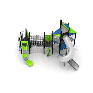 Ensemble de diapositives de panneau PE commerciales de qualité supérieure durables et personnalisables pour l'équipement de terrain de jeu extérieur de jeu imaginatif - Product Image 6