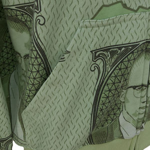 Sudadera con capucha con cremallera de cara completa personalizada para hombre, ropa de calle, Hip Hop, informal, doble cremallera en relieve bordada, 100% algodón, envío gratis - Product Image 4