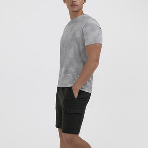 Camiseta de Manga Corta para Hombre, Corte Ajustado, Lisa, Estilo Urbano, Transpirable, 100% Algodón, Estampado Personalizado - Product Image 5