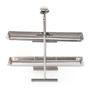 Bandeja de Chocolate decorativa para bodas, plato de Chocolate de diseñador de dos niveles, bandeja de Chocolate de calidad Superior - Product Image 1