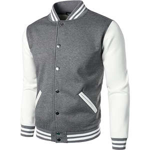 Veste universitaire personnalisée pour hommes Vêtements d'hiver Broderie personnalisée Veste universitaire en cuir de baseball - Product Image 3