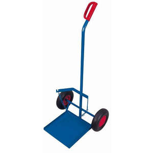Chariot industriel Variofit pour bouteilles de gaz propane 100 kg, à quatre roues, avec support pour bouteilles en PE, plateforme à cadre fermé, OEM - Product Image 1