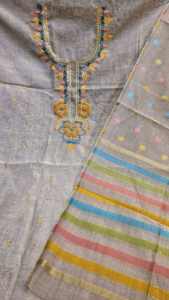 Trajes hermosos de moda india bordados a mano sin costuras de diseñador moderno para mujeres para fiestas de estilo tradicional - Product Image 2