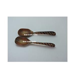 Ensemble de service en corne polie unique de style classique pour le petit-déjeuner et les repas, prix d'usine, design moderne - Product Image 1