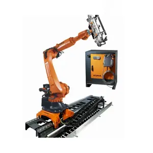 6 Axis Industrial Robot Of KUKA Robot KR 50 R2500 With CNGBS Robot Rails As Work Station For Palletizing Handling Welding