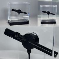 Ventilador LED 3D HD, Equipo de Holograma de Escritorio, Letrero Publicitario, Logotipo Publicitario Empresarial