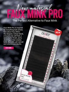 Extensions de cils Charmlash en gros, extensions de cils en cachemire, plateau d'extensions de cils, fournitures, soie, noir mat foncé, faux vison, professionnel - Product Image 1