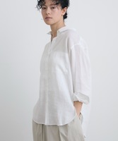 Blus Linen Putih 100% Bernapas, Longgar, Sederhana, Kancing, Lengan Panjang, Wanita, Vintage, Kasual, Bordir, Rumbai, Musim Dingin, Musim Semi