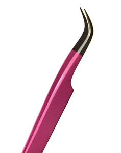 Pince à épiler en fibre tissu Logo personnalisé pince à cils Nano Grip 45 pince à cils pour extension de cils pince à épiler Logo personnalisé - Product Image 2