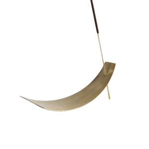 Soporte de incienso de vajilla al por mayor, recogedor de cenizas de latón simple, quemador de incienso moderno negro para un estilo de vida lento - Product Image 4