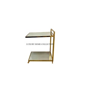 Carrito de servicio de metal de inspiración vintage atemporal con un acabado resistente al óxido para una durabilidad duradera a precio mayorista - Product Image 5