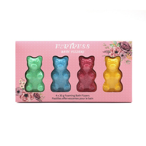 Bombas de Baño Florales con Forma de Oso, Personalizadas con Marca Privada OEM, Ingredientes Naturales y Orgánicos, Estilo Adorable, Regalo Relajante para Baño de Burbujas - Product Image 6