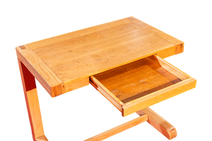 Modern Simple C-Shaped White Oak Solid Wood Writing Desk Home <b>Office</b> Study <b>Table</b> with Durable Space Saving Storage Drawer - Product Image 5