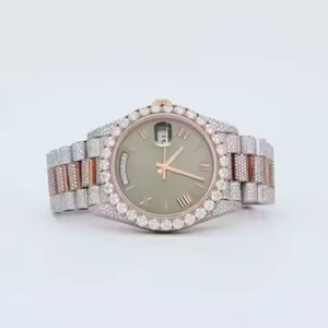 Moissanite Diamond <b>Watch</b> Iced out Antique Design <b>watch</b> <b>for</b> Him Her Ready to Stock Available From Indian - Product Image 2