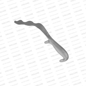 Retractor bucal pterigoideo con punta de accesorio Fibrelight ancho 25mm, longitud total 230mm instrumento quirúrgico de plástico byVaslcare - Product Image 5