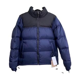Veste d'hiver matelassée pour homme en gros OEM, cuir tricoté, imperméable, séchage rapide, fermeture éclair, poches, vente en gros personnalisée. - Product Image 6