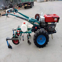 Motoculteur à chenilles diesel 35 CV, machine agricole multifonctionnelle pour les champs de légumes