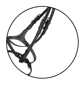 Brida de caballo de cuero Premium MH Global Exports de alta calidad con logotipo personalizado Embalaje personalizable Producto ecuestre de primera calidad - Product Image 6