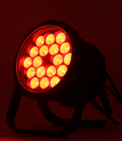 Extérieur DMX 4in1 Étanche RGBW LED Par IP65 Tête Mobile Stage Light UV Faisceau avec 18*10W Cob Aluminium et PVC Corps 3W Puissance