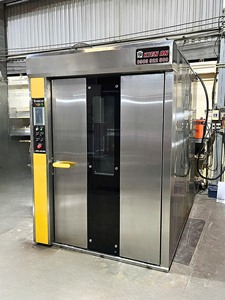 Easy to Operate Bread Oven 32 Trays With Trolley Stainless Steel <b>Rotary</b> Oven Electric Ovens Kien an Vietnam Manufacturer - Product Image 5