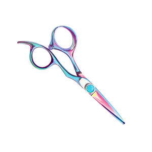 Tijeras de corte de pelo de la mejor calidad, tijeras de salón de belleza de acero inoxidable recubiertas de Color titanio con tornillo elegante - Product Image 4