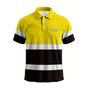 Chemise de travail haute visibilité personnalisée, chemise de sécurité réfléchissante, polo de chantier, vêtements de travail haute visibilité - Product Image 5