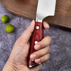 Ensemble de couteaux de cuisine personnalisés en gros couteau de chef de 8 pouces couteau de cuisine en acier inoxydable manche en bois pour chef de ménage - Product Image 2