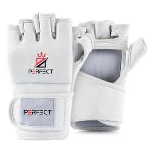 Calidad Premium medio dedo cuero boxeo MMA guantes Fitness entrenamiento Kickboxing nuevo venta al por mayor precio de venta caliente medio dedo - Product Image 1