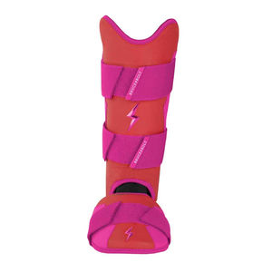 Protège-tibia de baseball en cuir confortable direct d'usine Double sangle avec fermeture à crochet pour équipement d'entraînement des jambes Meilleur prix - Product Image 1