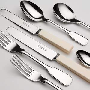 Juego de cubiertos de metal de acero inoxidable de alta calidad con revestimiento resistente al óxido adecuado para restaurantes de uso intensivo - Product Image 1