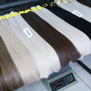 Extensions de cheveux humains vierges Remy en vrac, prix de gros, vague naturelle, cheveux vietnamiens Nasa 100 grammes 60cm, toutes les couleurs - Product Image 1