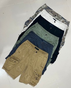 กางเกงขาสั้นคาร์โก้ผ้าฝ้ายผสมสแปนเด็กซ์คุณภาพสูงสำหรับผู้ชาย สไตล์ฮิปฮอป กันน้ำ แห้งเร็ว ลำลอง ผลิตในบังกลาเทศ - Product Image 5