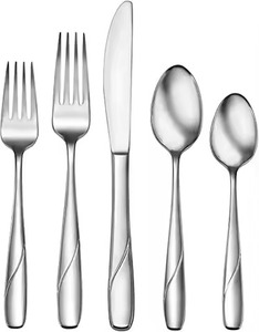 Ensemble de couverts en acier inoxydable, cuillère argentée, ustensiles de restaurant, ensemble de couverts, ensemble de fourchettes et de cuillères - Product Image 5