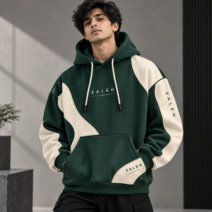 Custom Christmas Hoodie Men's Oversized Fleece Holiday Graphic Pullover Winter Sweatshirt Wholesale - Product Image 4