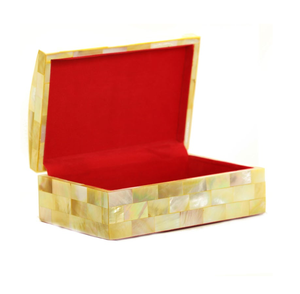 Boîte organisatrice de bijoux en nacre avec couvercle, cadeaux du Nouvel An pour les filles, dernière boîte organisatrice de bijoux et de colliers - Product Image 4