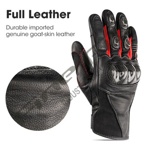 Guantes de moto de alta calidad, protección de dedo completo, equipo deportivo para montar al aire libre, guantes transpirables de fibra de carbono para motocicleta - Product Image 2