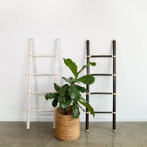 Escalera de bambú vietnamita de buena elección con cestas colgantes, decoración duradera para exteriores para uso doméstico y en el jardín - Product Image 5