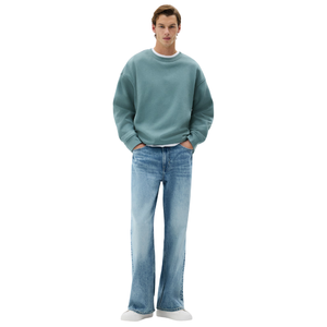 High Quality Custom Heavyweight 100% Cotton <b>Sweater</b> 400gsm French Terry <b>Crewneck</b> Sweatshirt Unisex Streetwear - Product Image 5