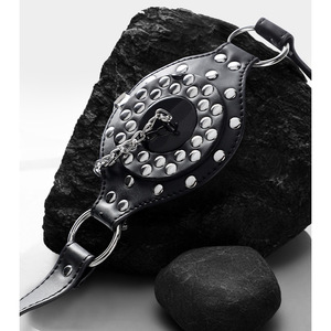 Bâillon buccal en PU avec couvercle ouvrable - Jouet d'entraînement BDSM SM, 48 par boîte - Product Image 5