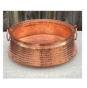 Bol de spa en cuivre, métal, cuivre pur martelé, bol de spa en cuivre antique, grand espace, bol de spa - Product Image 3