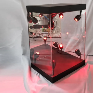 Boîte de présentation moderne personnalisée en acrylique avec lumière LED: Organisateur durable pour mettre en valeur vos trésors avec style et éclairage - Product Image 3