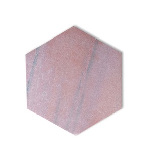 Tabla de cortar hexagonal de mármol rosa de gama alta Utensilios de cocina de lujo ecológicos para uso residencial y hotelero en todo el mundo - Product Image 3