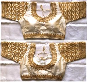 เสื้อดีไซน์เนอร์พร้อมด้ายเรียงตามลำดับแวววาวและงาน zari - Product Image 1
