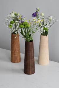 Florero de madera texturizada - Product Image 6