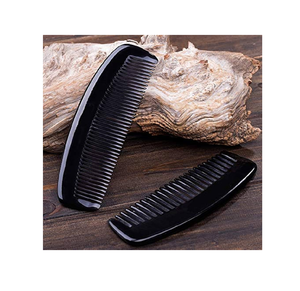 Natural Horn <b>Comb</b> 4.33in 2 Buffalo <b>Hair</b> Care <b>Comb</b> Anti-Static Tangle-Free <b>for</b> <b>Men</b> Women Classic design pcs - Product Image 6