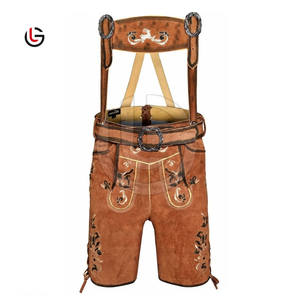 New Stylish Bavarian <b>Shorts</b> Cow Split <b>Men</b> Wholesale Price Customized Design Bavarian <b>Shorts</b> - Product Image 2