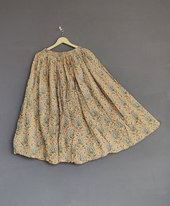 กระโปรงวินเทจผ้าคอตตอนพิมพ์ลายโบราณแบบทางการระบายอากาศได้ดีชุดปาร์ตี้ลำลองฟรีไซส์สำหรับเด็กผู้หญิงเด็กผู้ชายสไตล์ธรรมชาติ - Product Image 1