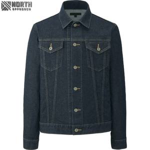 High Street Style Hombres Casual Fit Jeans Chaqueta Ropa de invierno de alta calidad con logotipo personalizado al por mayor - Product Image 1