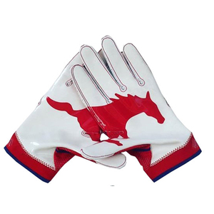 Gants de football américain Custom Horse Design Sticky Palm Impression par sublimation de haute qualité Dos de la main Respirant - Product Image 1